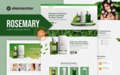 Rosemary – Health & Beauty Brand Elementor Template Kit
