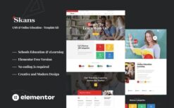 Skans – Learning & Online Education Elementor Template Kit
