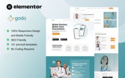 Godo – Doctor & Medical Saas Elementor Template Kit