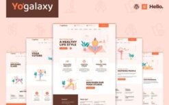 Yogalaxy – Yoga Pilates Fitness Studio Elementor Template Kit
