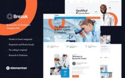 Brezok – Academic Research & STEM Elementor Template Kit