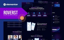 Roverst – Online Investment & Company Elementor Template Kit
