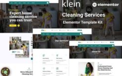 Klein – Cleaning Services Elementor Template Kit