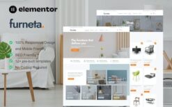 Furneta – Furniture Shop Elementor Template Kit