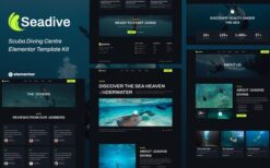 Seadive – Scuba Diving Centre Elementor Template Kit