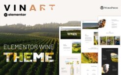 Vinart – Wine Brand & Vinyard Elementor Template Kit