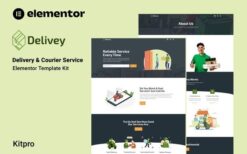 Delivey – Delivery & Courier Service Elementor Template Kit
