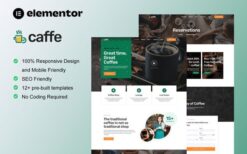 Caffe – Coffee Shop & Cafe Elementor Template Kit