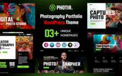 Photia (v1.0.1) Photography Portfolio WordPress Theme