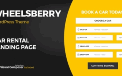 Wheelsberry (v1.2.8) Car Rental WordPress Theme / Landing Page