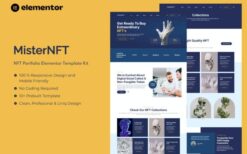 MisterNFT – NFT Portfolio Elementor Template Kit