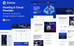 Stellar – Hosting & Cloud Provider WordPress Elementor Template Kit