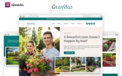 Gravitas – Garden & Landscape Design Elementor Template Kit