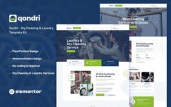 Qondri – Dry Cleaning & Laundry Elementor Template Kit