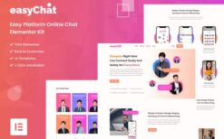 EasyChat – Online App Startup Elementor Template Kit