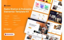 Uradio – Radio Station & Podcaster Elementor Template Kit