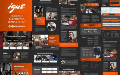 iGUE – Podcaster Elementor Template Kit