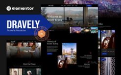 Dravely – Travel & Vacation Elementor Template Kit