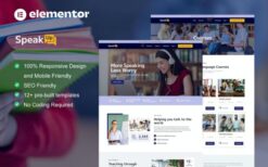 SpeakUp – Language Course & Translation Service Elementor Template Kit