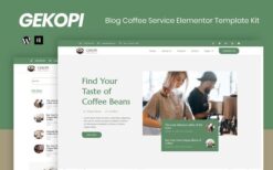 Gekopi – Coffee Shop Blog Elementor Template Kit