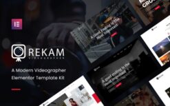 Rekam Kit – Modern Videographer Elementor Template Kit