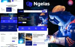 Ngelas – Welding & Cutting Services Elementor Template Kit