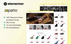 Zapatto – Shoes Store WooCommerce Elementor Template Kit