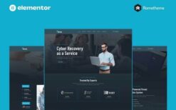Intera – Cybersecurity Elementor Pro Full Site Template Kit