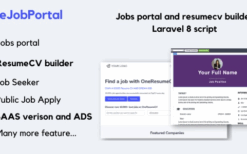* OneJobPortal (v1.0.9) Jobs board and resume builder