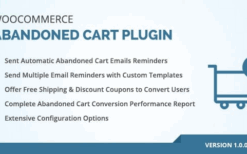 WooCommerce Abandoned Cart Reminder v1.0.3