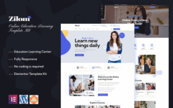 Zilom – Online Education Learning Elementor Template Kit