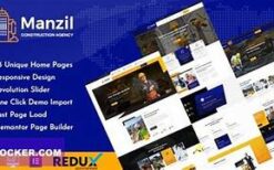 Manzil (v2.3) Construction and Building WordPress Theme