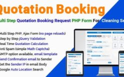 Quotation Booking v3.1.5 Multi Step Quotation Booking Request PHP Form For Cleaning Service