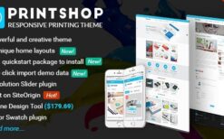 Printshop (v4.8.0) WordPress Responsive Printing Theme