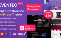 Eventeo v2.8.4 Event & Conference WordPress Theme