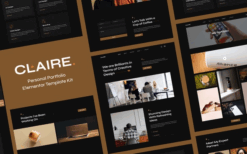 Claire – Personal Portfolio Elementor Template Kit