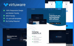 Virtuware – Saas & Digital Company Elementor Kit