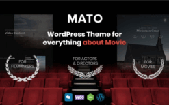 Mato (v1.2.4) Movie Studios and Filmmakers WordPress Theme