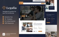 Legalia – Lawyer & Attorney Elementor Template Kit