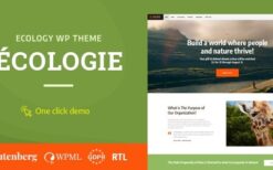 Ecologie (v1.1.1) Environmental NGO & Ecology WordPress Theme