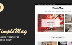 SimpleMag v5.5.0 Magazine theme for creative stuff