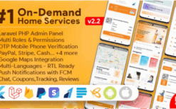 * On-Demand Home Services (v3.0.0) Business Listing, Handyman Booking with Admin Panel