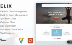 Helix v1.3.9 Yoga Club Calendar WordPress Theme