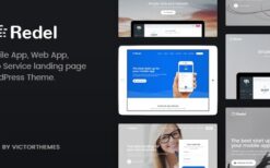Redel v1.8.1 Responsive App Landing WordPress Theme