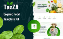 TazZA – Organic Food Elementor Template Kit