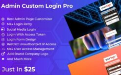 Admin Custom Login Pro v6.5 (By Weblizar)