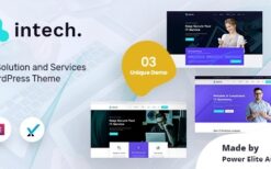 Intech Theme v1.9 IT Solutions Company WordPress Websites
