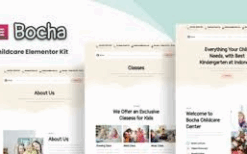Bocha – Childcare Elementor Template Kit