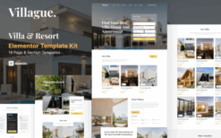 Villague – Private Villa & Resort elementor Template Kit