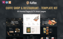 Kaffen – Coffe Shop & Restaurant Elementor Template Kit